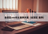 自贸区seo优化案例方案（自贸区 案例）