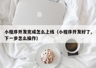 小程序开发完成怎么上线（小程序开发好了,下一步怎么操作）